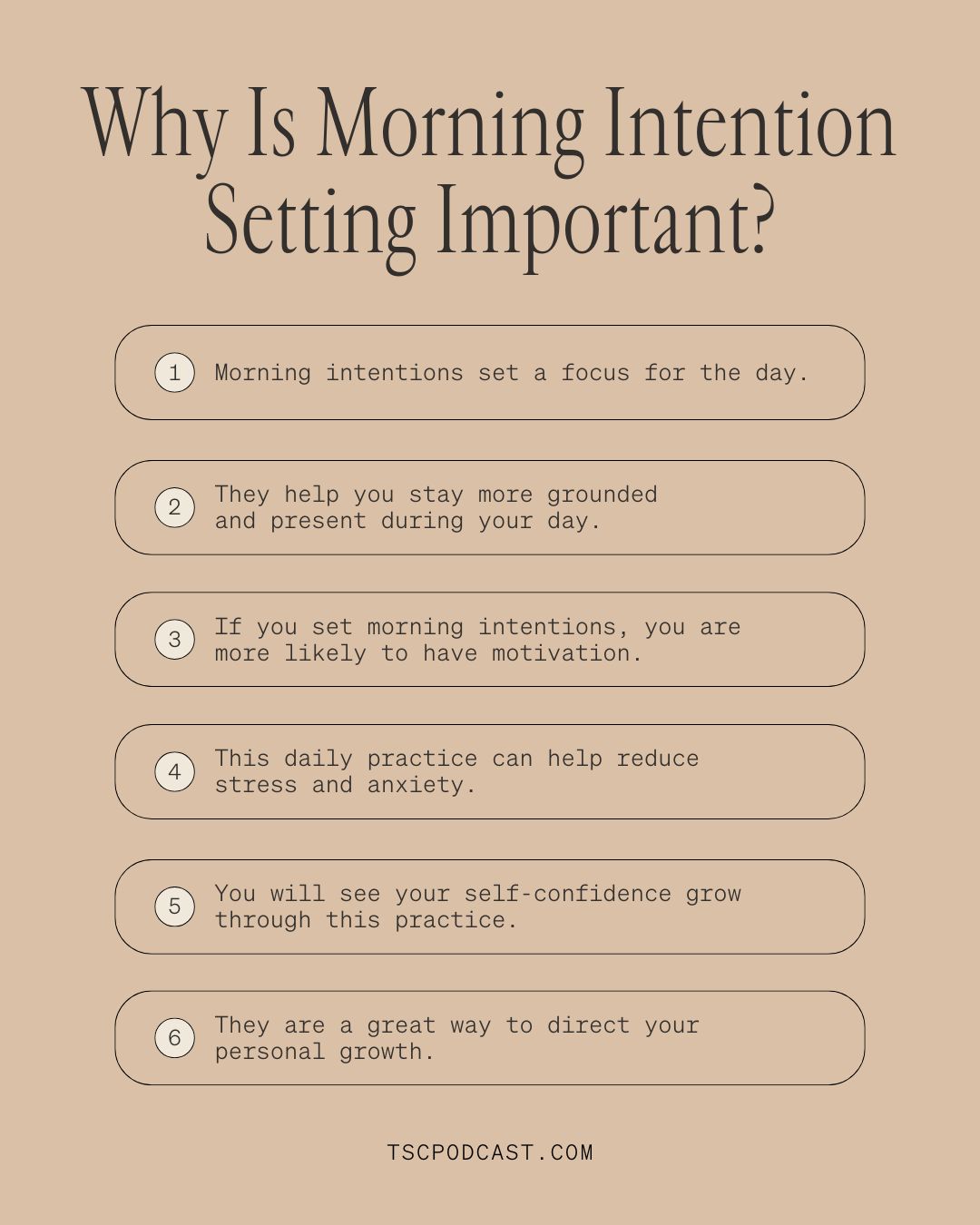 why is morning intention setting important