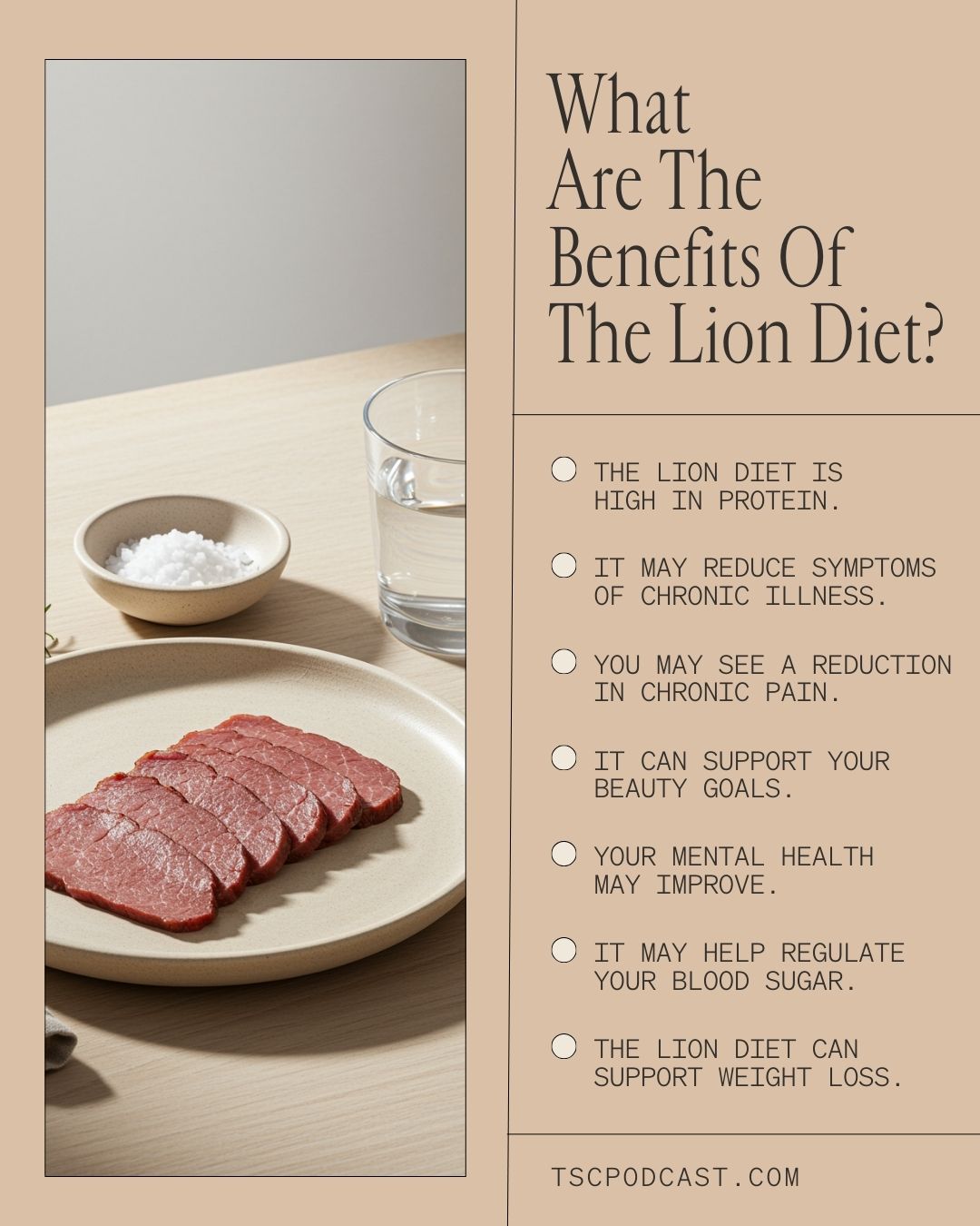 what are the benefits of the lion diet