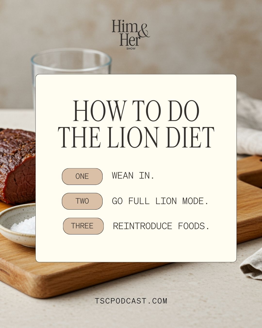 how to do the lion diet