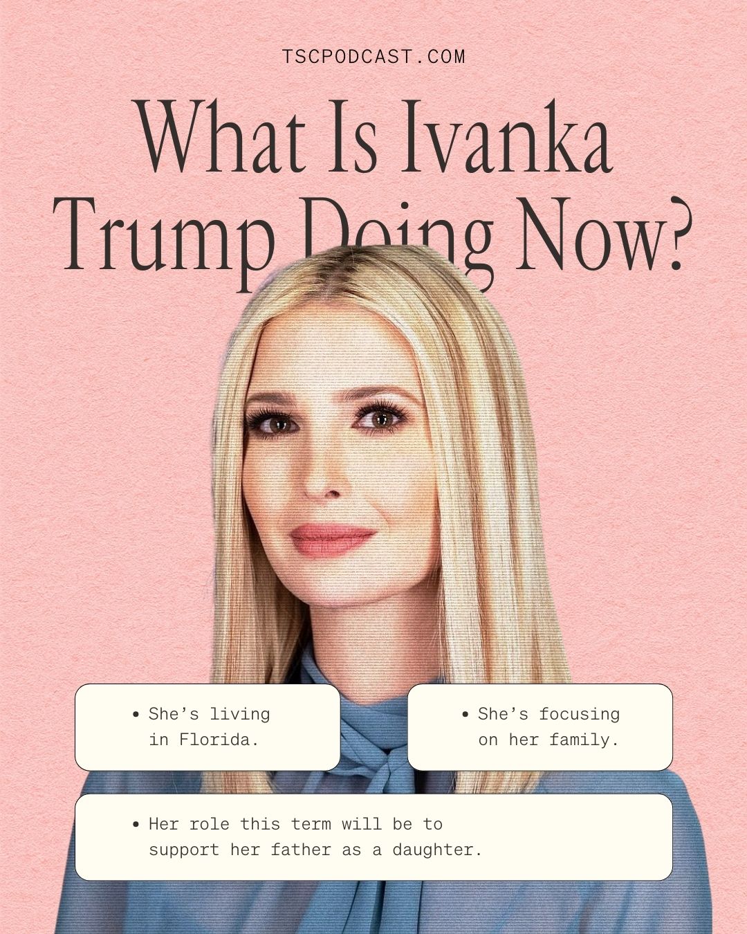 what is ivanka trump doing now